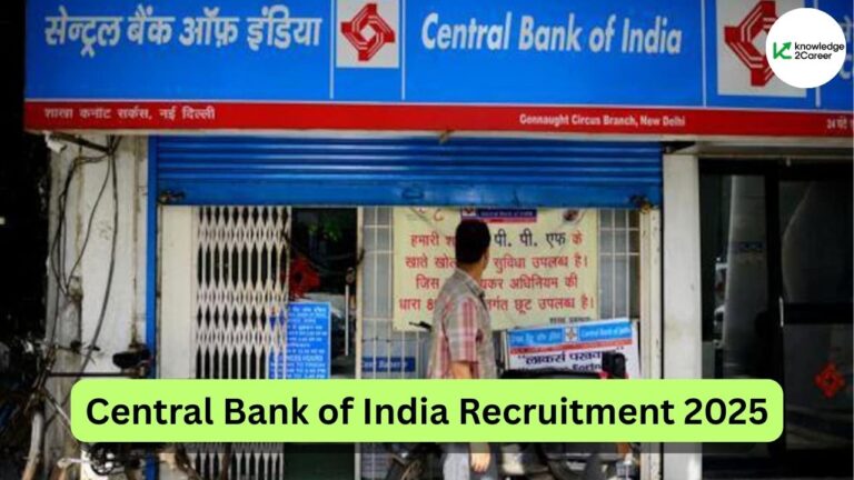 Central Bank of India Recruitment 2025
