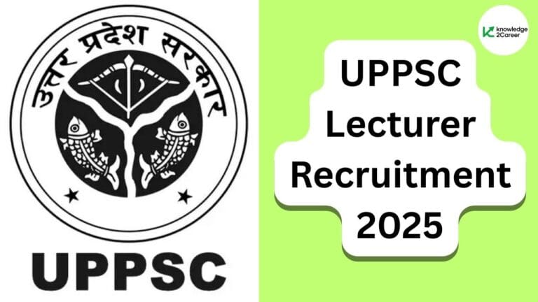 UPPSC Lecturer Recruitment 2025