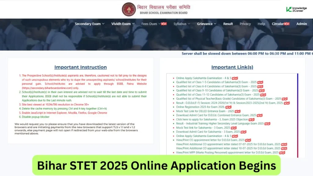 Bihar STET 2025