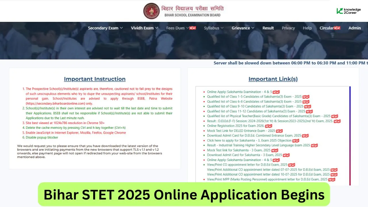 Bihar STET 2025