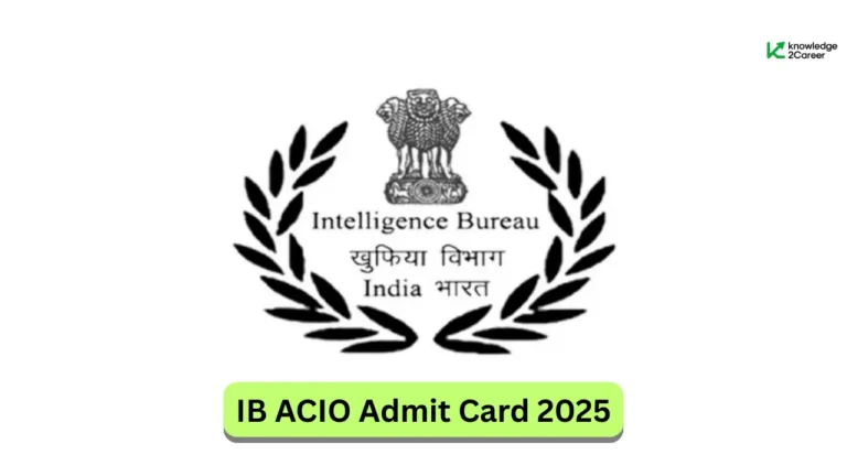 IB ACIO Admit Card 2025 ib acio exam date 2025